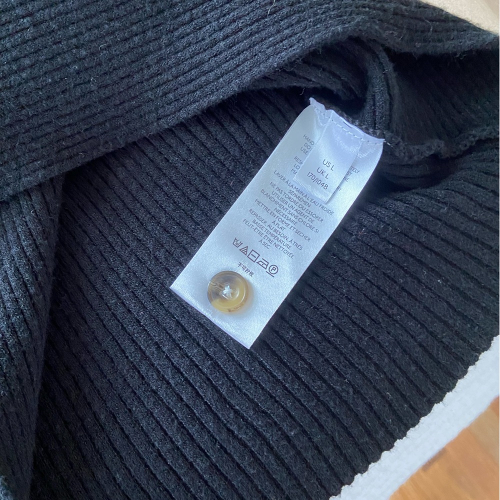 Anthropologie Black Wrap Top - Picture 5 of 7